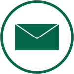 A green email icon