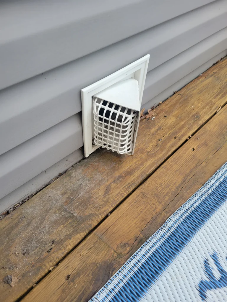 Dryer vent with a predator guard